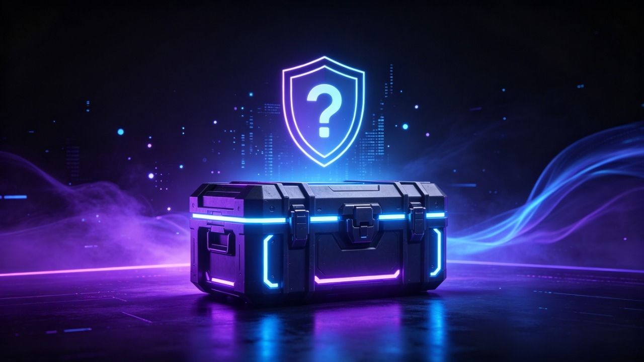 Is CS2Case legit - shield and question mark over a CS2 weapon case opening