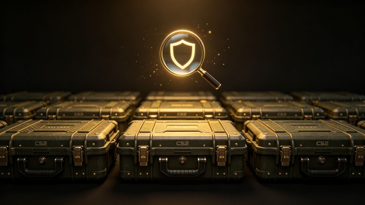 Is DaddySkins legit - shield and checkmark over CS2 case opening