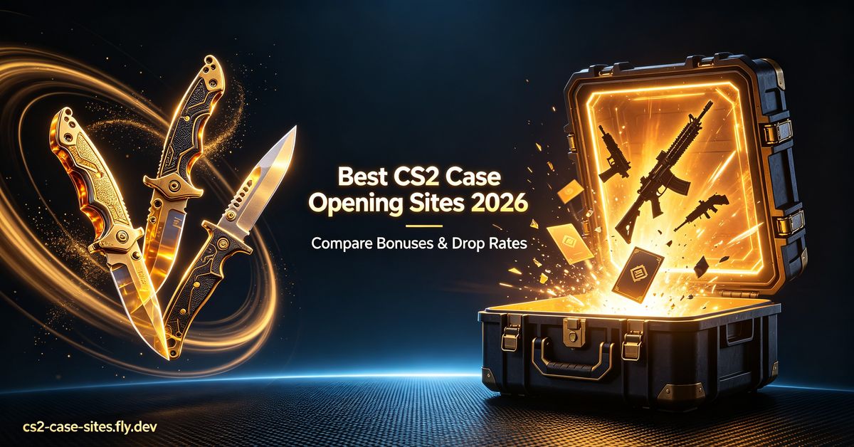 CS2 case opening sites — knives and weapon cases comparison, find the best bonuses and drop rates
