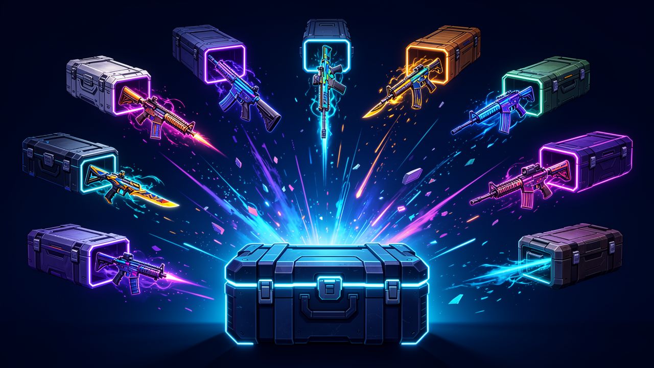 Withdraw from any CS2 case site - skins moving from multiple cases to a Steam inventory